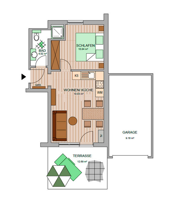 Ferienwohnung in Gr&ouml;mitz - Strandgut - Bild 6