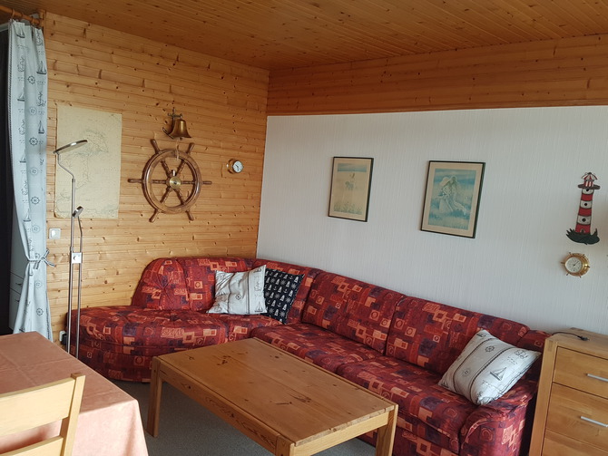 Appartement in Gro&szlig;enbrode - Bellevue - Sitzecke mit Schlafcouch