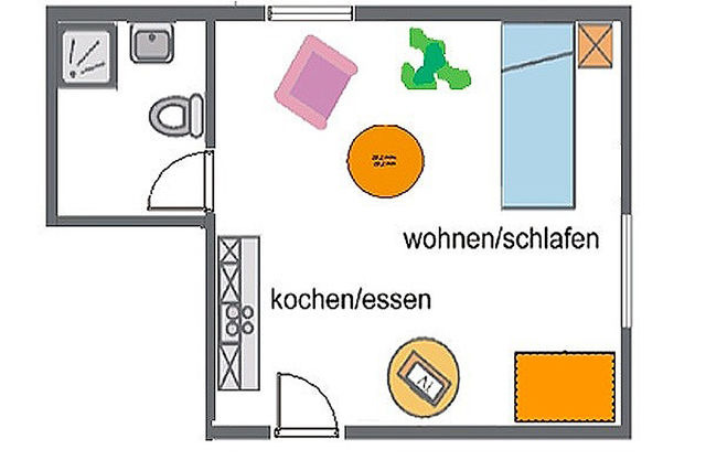 Einzelzimmer in Zingst - Altes Wasserwerk, App. 8 - Bild 7