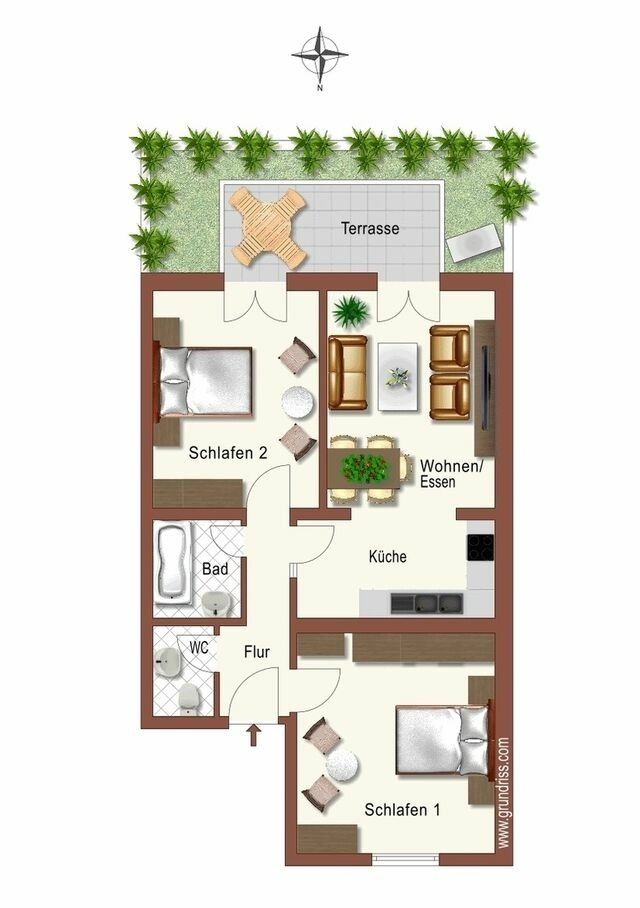 Ferienwohnung in K&uuml;hlungsborn - Ferienwohnung Oase102 - Bild 12