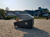 Ferienwohnung in Eckernförde - Schlafstrandkorb Süd-Höhe Wellenbad - Bild 2
