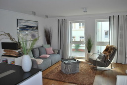 Ferienwohnung "Hafenm&ouml;we", Quartier Hafenspitze, Blickrichtung Hafen