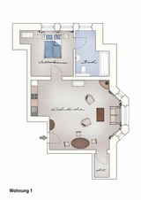 Ferienwohnung in Neuenkirchen (R&uuml;gen) - Ferienwohnung 1 direkt am Wasser im Gut Grubnow R&uuml;gen - Bild 10