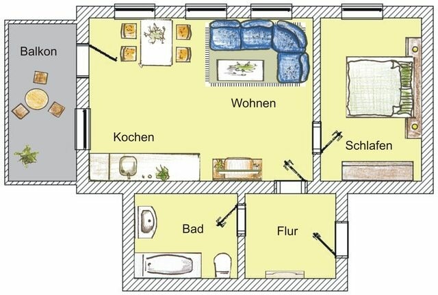 Ferienwohnung in Seebad Bansin - (Brise) Villa Bansini App. 21 - Bild 13