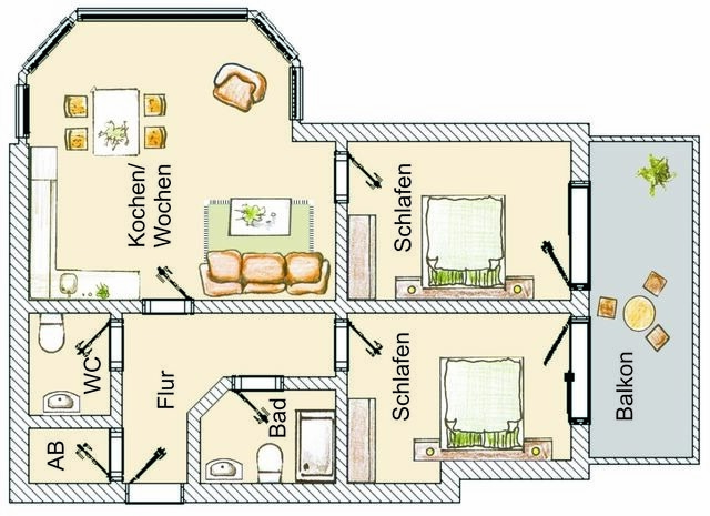 Ferienwohnung in Seebad Bansin - (Brise) Seeresidenz Haus Baltic App. 1.4 - Bild 16