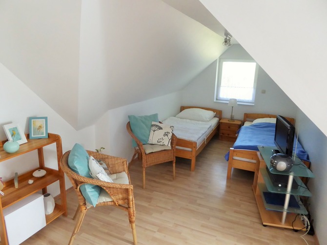Ferienwohnung in Gollwitz - Spatzennest - Schlafen und wohnen