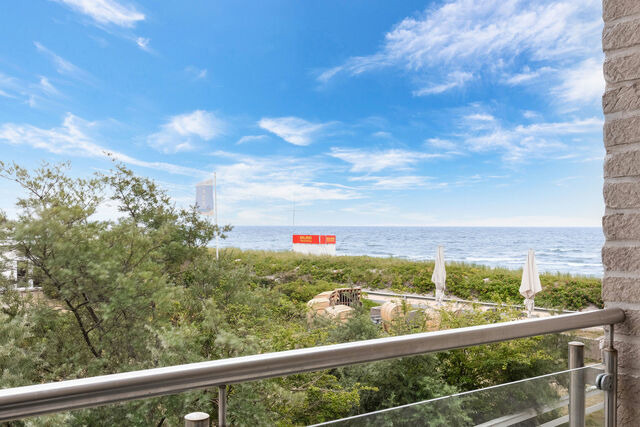 Ferienwohnung in Fehmarn OT Burgtiefe - Strandburg Strandfeeling: Balkon mit Seeblick - Bild 3